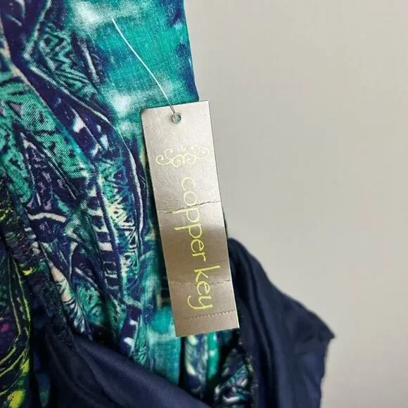 Copper Key Strapless Sweetheart Neckline Maxi Dress Size L - Picture 7 of 11